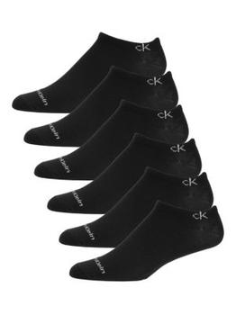 商品Calvin Klein | 6-Pack Monogram Cushion No Show Socks,商家Saks OFF 5TH,价格¥72图片