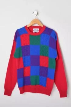 Urban Outfitters | Vintage 90s Colorblock Wool Sweater 额外9.3折, 额外九三折