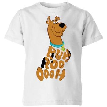 推荐Scooby Doo RUHROOOOOH Kids' T-Shirt - White商品