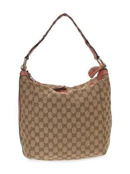 推荐​GG Canvas Bamboo Bar Hobo Shoulder Bag商品