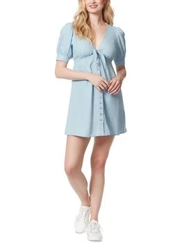 Jessica Simpson | Womens Tie-Front Short Mini Dress 2.5折