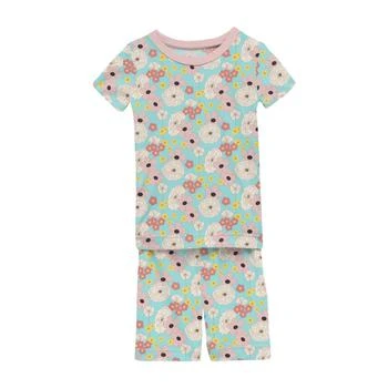 KicKee Pants | Short Sleeve Pajama Set with Shorts (Big Kids),商家Zappos,价格¥281