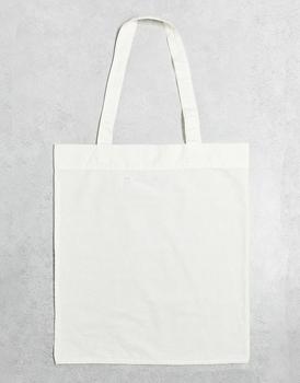 asos包, ASOS | ASOS DESIGN lightweight cotton tote bag in ecru商品图片 