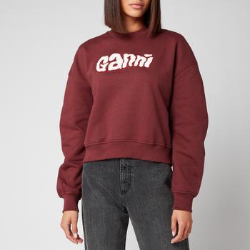 推荐Ganni Women's Isoli Sweatshirt - Merlot商品