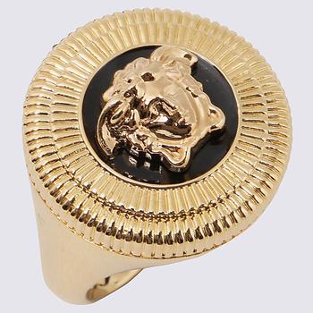 范思哲戒指正品, Versace | GOLD TONE METAL RING商品图片 7.4折