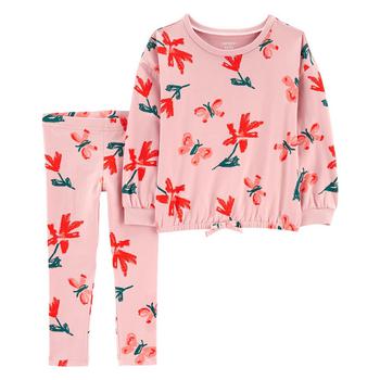 Carter's | Toddler Girls Long Sleeve T-shirt and Leggings, 2-Piece Set商品图片,5折