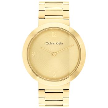 Calvin Klein | Women's Gold-Tone Stainless Steel Bracelet Watch 38mm商品图片,