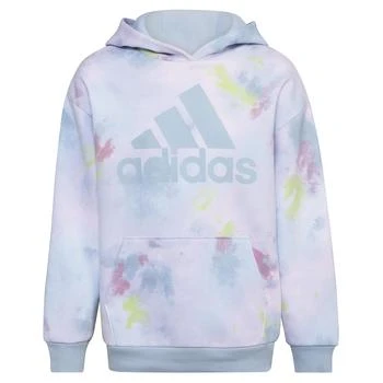 Adidas | All Over Print Fluidity Cotton Hooded Pullover (Toddler/Little Kids) 4.9折