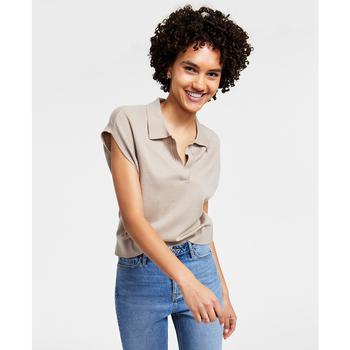 Calvin Klein | Women's Sleeveless Polo Vest Top商品图片,6折起×额外7折, 额外七折