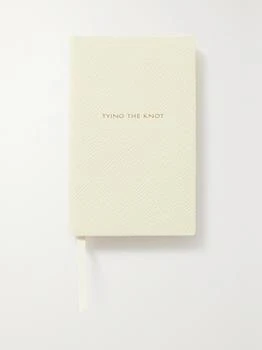 SMYTHSON | Panama “tying The Knot” 纹理皮革笔记本,商家NET-A-PORTER,价格¥604