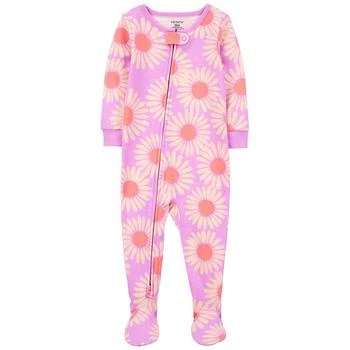 Carter's | Baby Girls One Piece Sunflower 100% Snug Fit Cotton Footie Pajamas 8折, 独家减免邮费