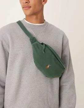 Ralph Lauren | Polo Ralph Lauren icon logo canvas bum bag in dark green,商家ASOS,价格¥655