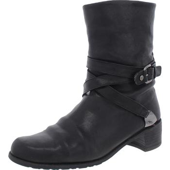 Stuart Weitzman Womens Leather Ankle Boots Motorcycle Boots product img