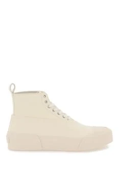 推荐Jil sander high-top leather sneakers商品