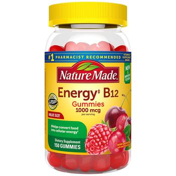 商品Nature Made | Energy B12 1000 mcg Gummies Cherry & Mixed Berries,商家Walgreens,价格¥116图片
