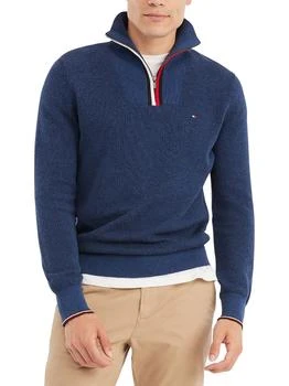 Tommy Hilfiger | Big & Tall Manhattan Mens 1/4 Zip Pullover Mock Turtleneck Sweater 4.6折起
