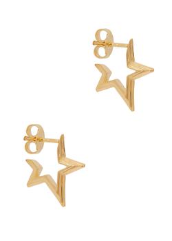 商品Celestial 18kt gold vermeil hoop earrings图片