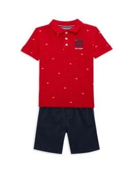 Tommy Hilfiger | Little Boy's Monogram Polo & Shorts Set 5.0折