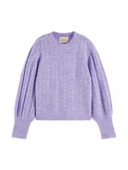 Scotch & Soda | Little Girl's & Girl's Voluminous Sleeve Sweater,商家Saks Fifth Avenue,价格¥389