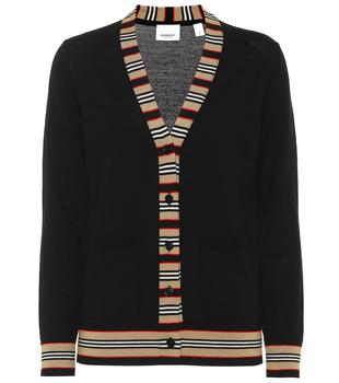 Burberry | Icon Stripe wool cardigan商品图片,
