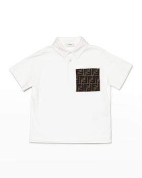 推荐Boy's FF Logo Polo Shirt, Size 3-6商品