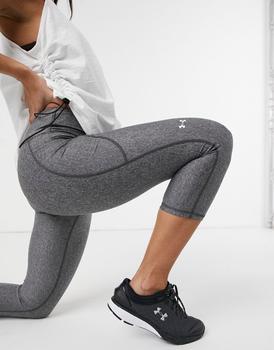 Under Armour | Under Armour Training high waist Heat Gear base layer capri sculpt leggings in charcoal商品图片,5.5折