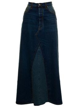 MAISON MARGIELA | Maison Margiela A-Line Midi Denim Skirt商品图片,4.7折