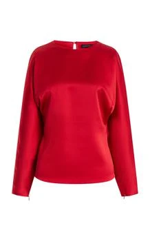 推荐Sophie et Voila - Satin Top - Red - EU 34 - Moda Operandi商品