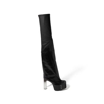 Rick Owens | Stivali in Pelle - Oblique Platforms 65 mm商品图片,6折, 独家减免邮费