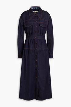 Diane von Furstenberg | Furiosa denim midi shirt dress,商家THE OUTNET US,价格¥2302