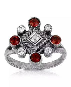 2028 | Pewter Crystal Diamond Shaped Ring,商家Macy's,价格¥207