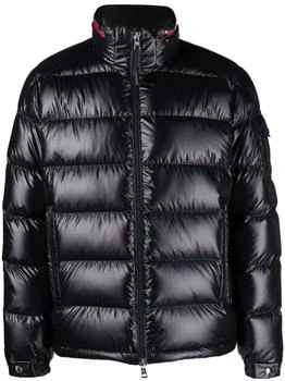 推荐MONCLER logo-patch padded jacket商品