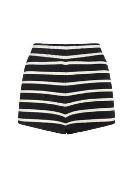 AMI | Ami Striped Sailor Cotton Mini Shorts 