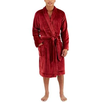 Club Room | Club Room Mens Plush Long Sleeves Long Robe,商家BHFO,价格¥92