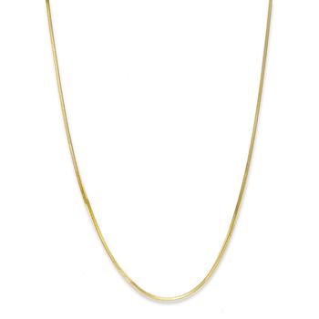 商品Giani Bernini | 18K Gold over Sterling Silver Necklace, 16" Thin Snake Chain Necklace,商家Macy's,价格¥340图片