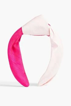 推荐Knotted two-tone silk-shantung headband商品
