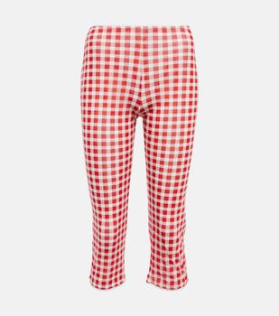 Acne Studios | Gingham-print knee-length leggings商品图片,独家减免邮费