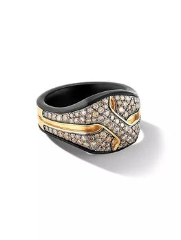 David Yurman | Armory Signet Ring in Black Titanium,商家Saks Fifth Avenue,价格¥38631