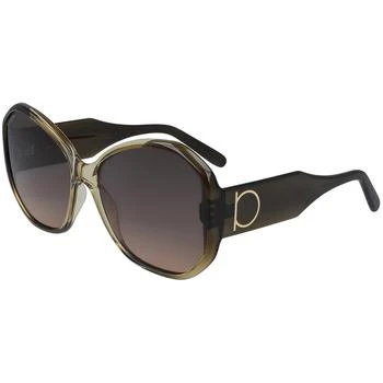 Salvatore Ferragamo | Salvatore Ferragamo Women's Sunglasses - Brown Gradient Lens Butterfly | SF942S 326 2.4折×额外9折x额外9.5折, 独家减免邮费, 额外九折, 额外九五折