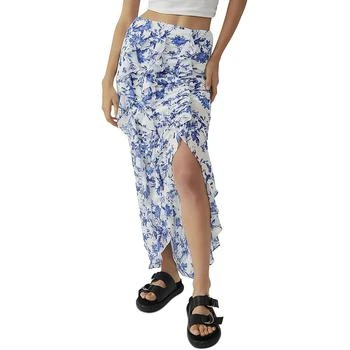 Free People | Free People Womens Ruffled Hi Low Maxi Skirt 5.3折