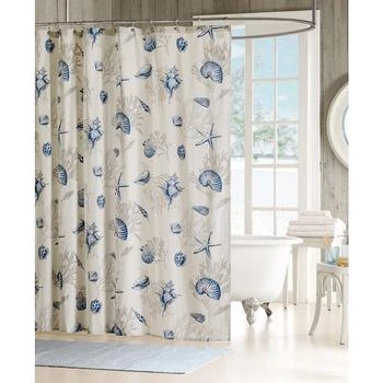 Madison Park | Bayside Seashell Shower Curtain, 72" x  72",商家Macy's,价格¥247