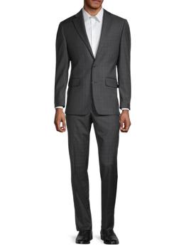 商品Classic Fit Wool-Blend Sharkskin Suit图片