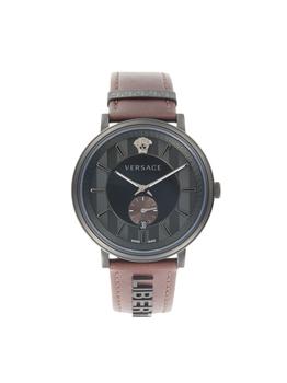 美国范思哲手表, Versace | Gunmetal Stainless Steel & Interchangeable Leather-Strap Watch商品图片 5折