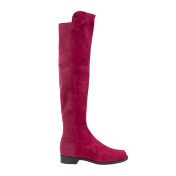 stuart weitzman 5050, Stuart Weitzman | STUART WEITZMAN 女士玫红色麂皮绒时尚及膝长筒靴 5050-SUE-CRANBERRY商品图片 独家减免邮费