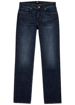 推荐Standard Stretch Tek dark blue straight-leg jeans商品