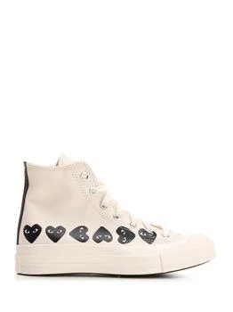 Comme des Garcons | Ivory chuck Taylor High Top Sneakers 