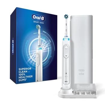 Oral-B | Oral-B Pro 5000 Smartseries Power Rechargeable Electric Toothbrush with Bluetooth Connectivity, White Edition,商家Amazon US editor's selection,价格¥688