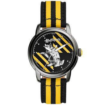 推荐Unisex Limited Edition Harry Potter Hufflepuff Black Yellow Nylon Strap Watch, 40mm商品