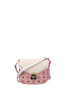 商品Crossbody Bag Leather Beige Pink图片