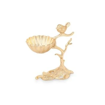Classic Touch | 7"L Gold Centerpiece Bowl on Branch Base with Bird,商家Macy's,价格¥322